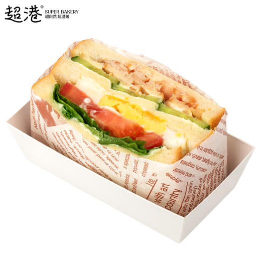 鸡蛋熏鸡肉三明治面包 商品图0