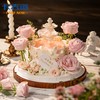 【浪漫七夕】6英寸七夕动物奶油加高鲜花蛋糕 商品缩略图0