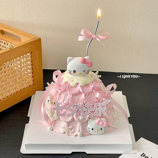 七夕5寸浪漫蛋糕（实际行动胜于善于表达，给对方满满都偏爱） 商品图1