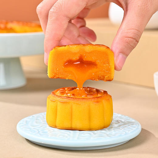 【钜惠款】奶黄流心月饼6粒/盒 商品图0