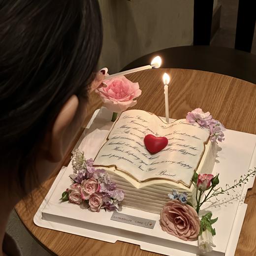 【恋爱物语】浪漫情书蛋糕情侣纪念日鲜花蛋糕 商品图2