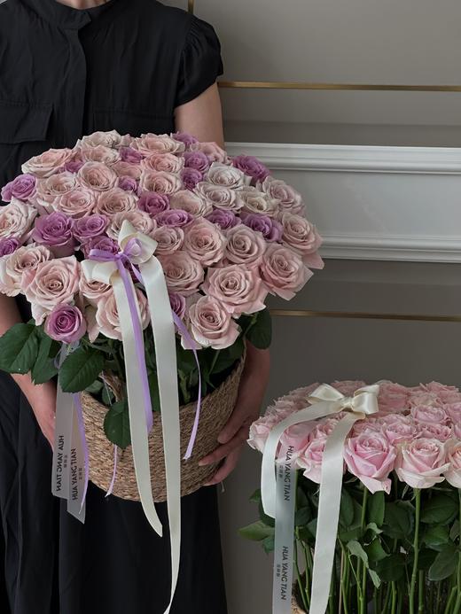 浪“曼”样“紫”·玫瑰花篮 商品图1