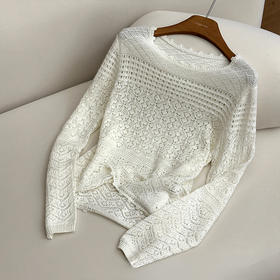 【撤/下架】良木礼莱赛尔镂空上衣（Q8149）