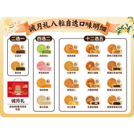 【最后一天】诚月礼8粒自选礼盒（2盒） 商品图1