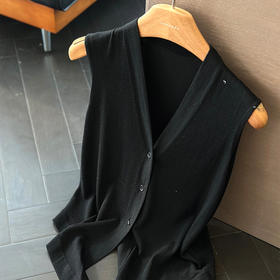 【撤/下架】良木礼超细羊毛背心（Q8192）