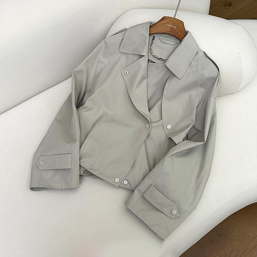 【不退不换】良木礼短款休闲风衣（Q258269） 商品图0