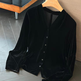 【预售7天】良木礼丝绒开衫（Q258305）