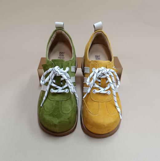 西村名物2025年秋季新款厚底防滑舒适透气系带运动鞋德训鞋面包鞋X25CM30611 商品图1