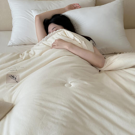 【换季出清】自然醒素染棉麻蚕丝蛋白被TD 商品图4