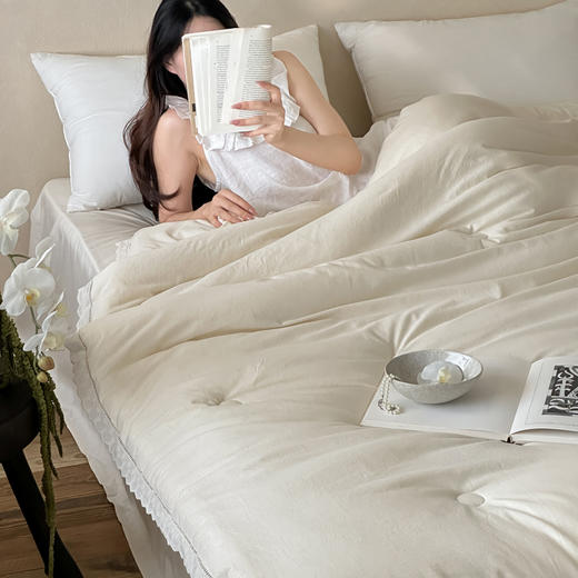 【换季出清】自然醒素染棉麻蚕丝蛋白被TD 商品图6