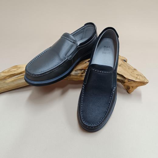 【七夕礼】西村名物2025年秋季新款【商务休闲]复古纯色轻便男士休闲鞋软底软面男鞋X14AW10778 商品图3