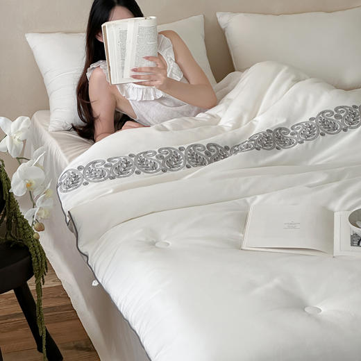 【换季出清】自然醒棉线绣花羊毛复合被TD 商品图7