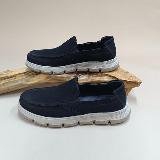 【七夕礼】西村名物2025年秋季新款软底软面男士休闲鞋国潮圆头男鞋X15CW31191 商品图2