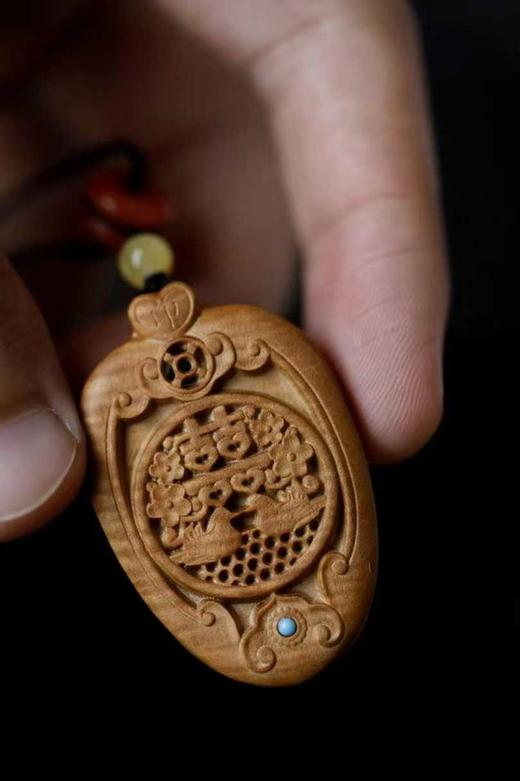 老山檀香【心心相印】情侣款 吊坠 商品图1