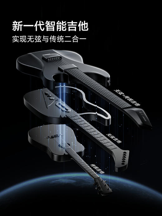 AeroBand 无弦吉他套装版 电子吉他无弦智能自动挡贝斯 商品图1