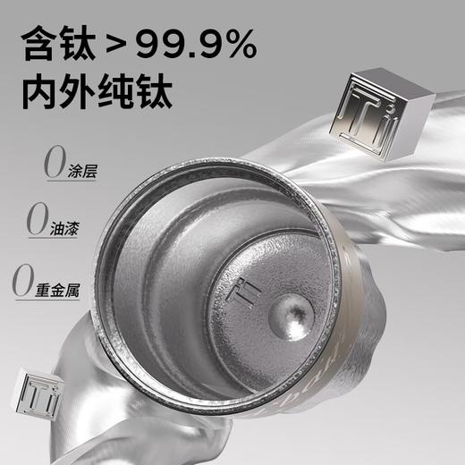 GOOM纯钛保温杯高颜值2025新款大容量吸管水杯子送老师生日礼物 流光米540ml 商品图3