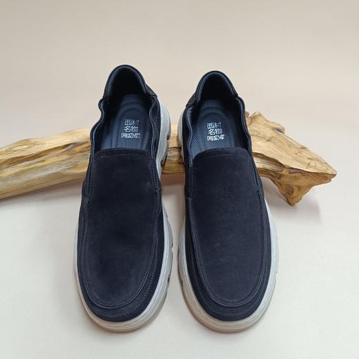 【七夕礼】西村名物2025年秋季新款软底软面男士休闲鞋国潮圆头男鞋X15CW31191 商品图0