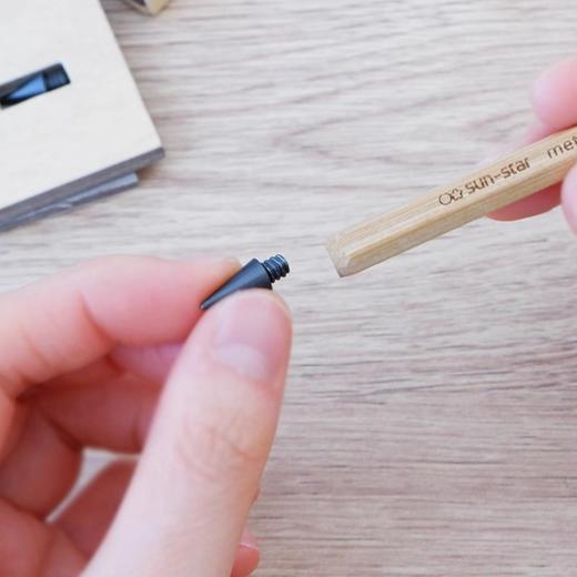 太阳星免削特殊黑铅芯铅笔F硬度可替换笔尖5千米书写距离六角笔杆 商品图3