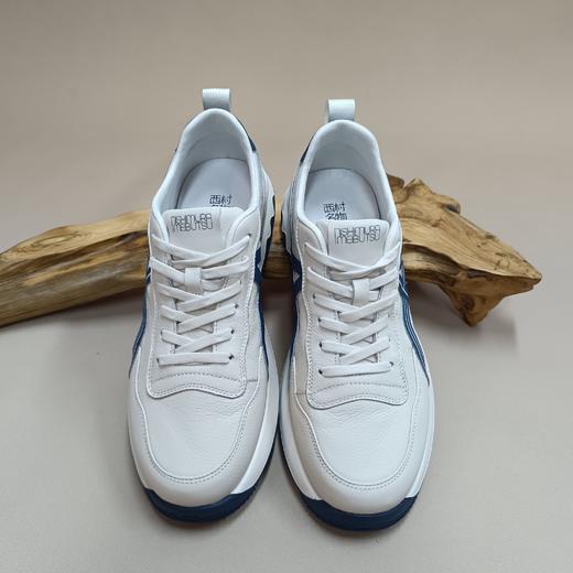 【七夕礼】西村名物2025年秋季新款【潮流板鞋]2复古撞色轻便男士休闲鞋国潮圆头男鞋X15AW16311 商品图1