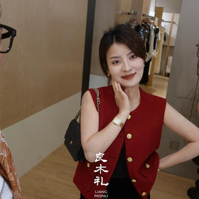 良木礼无袖小香马甲（Q8157）