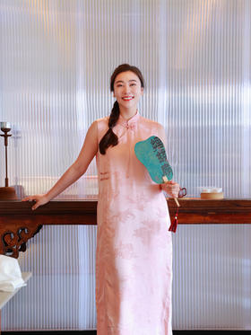 【抖音专属】睡莲·新中式吊带裙（25818025-水芝-结缘款）