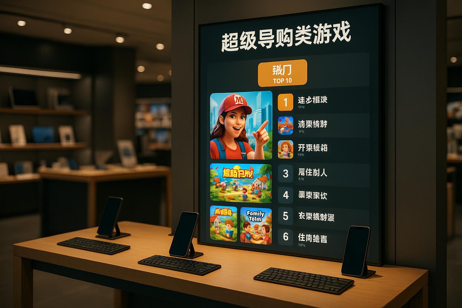 1. 手机端有哪些高人气导购游戏？