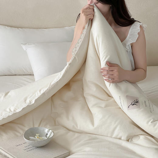 【换季出清】自然醒素染棉麻蚕丝蛋白被TD 商品图5