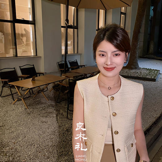 良木礼无袖小香马甲（Q8157） 商品图1