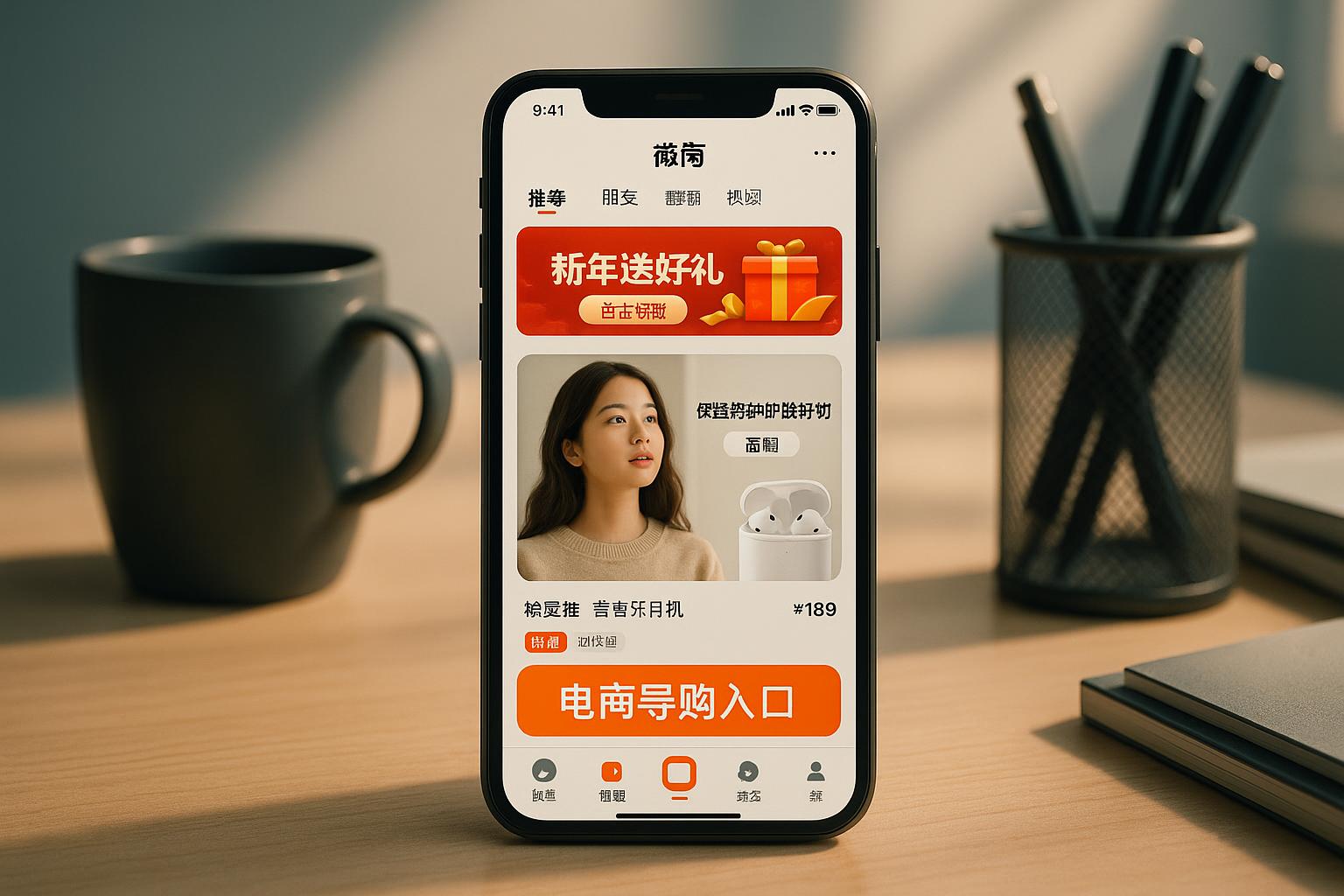 微博首页如何进入电商导购？