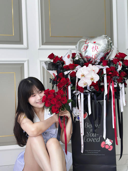 甜蜜的爱·Hello kitty花盒（黑色系） 商品图1