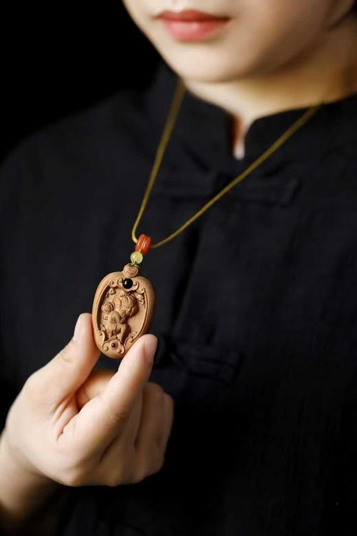 老山檀香【心心相印】情侣款 吊坠 商品图7
