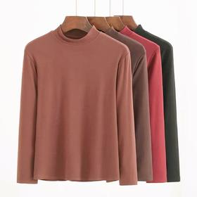 【孤品捡漏】微脏G04徳绒咖色半高领打底衫-喜出