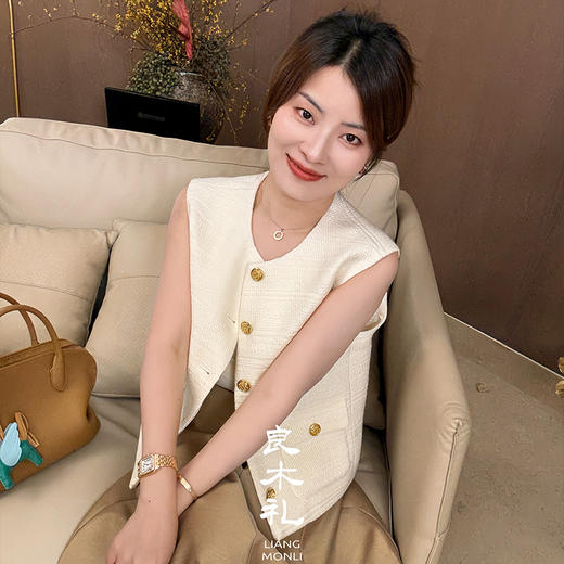 良木礼无袖小香马甲（Q8157） 商品图5