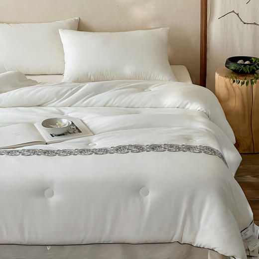 【换季出清】自然醒棉线绣花羊毛复合被TD 商品图0