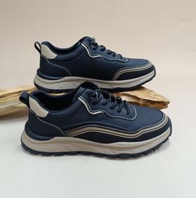 【七夕礼】西村名物2025年秋季新款【潮流板鞋]复古撞色轻便男士休闲鞋国潮圆头男鞋X15CW31171