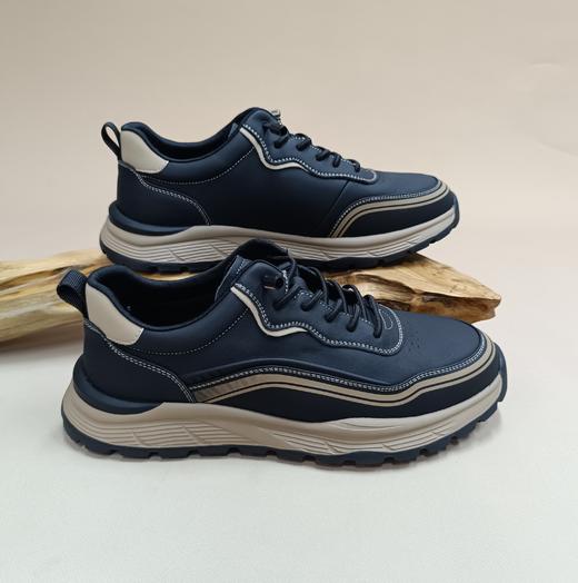 【七夕礼】西村名物2025年秋季新款【潮流板鞋]复古撞色轻便男士休闲鞋国潮圆头男鞋X15CW31171 商品图0