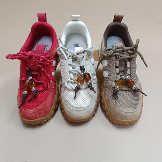 西村名物2025年秋季新款超轻厚底防滑舒适透气系带运动鞋德训鞋X25CM31121 商品图1