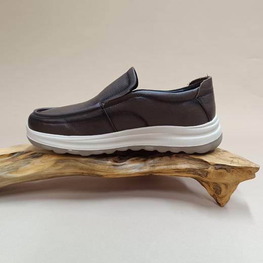 【七夕礼】西村名物2025年秋季新款英伦风极简纯色男皮鞋商务鞋百搭舒适深口男鞋X15CW31231 商品图5