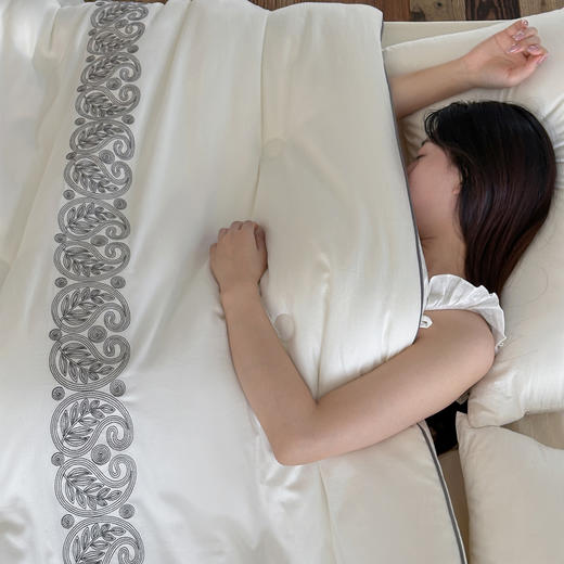 【换季出清】自然醒棉线绣花羊毛复合被TD 商品图9