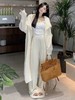 【孤品捡漏】微脏等 G10白色中长针织开衫-喜出 商品缩略图0