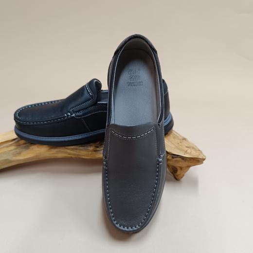 【七夕礼】西村名物2025年秋季新款【商务休闲]复古纯色轻便男士休闲鞋软底软面男鞋X14AW10778 商品图2