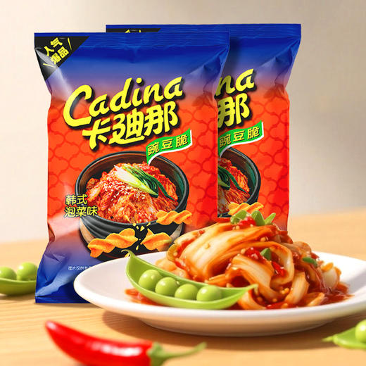 卡迪那韩式泡菜味豌豆脆240g休闲解馋大包零食 商品图2