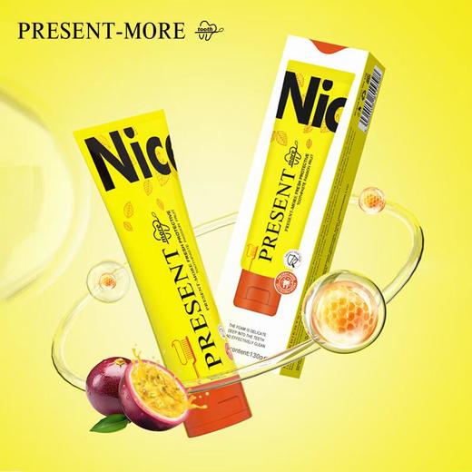 Present-More普斯特 清新呵护牙膏130g（百香果香型） 商品图0