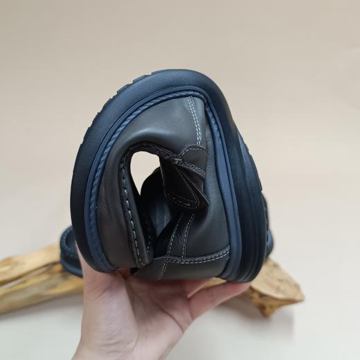 【七夕礼】西村名物2025年秋季新款【商务休闲]复古纯色轻便男士休闲鞋软底软面男鞋X14AW10778 商品图5