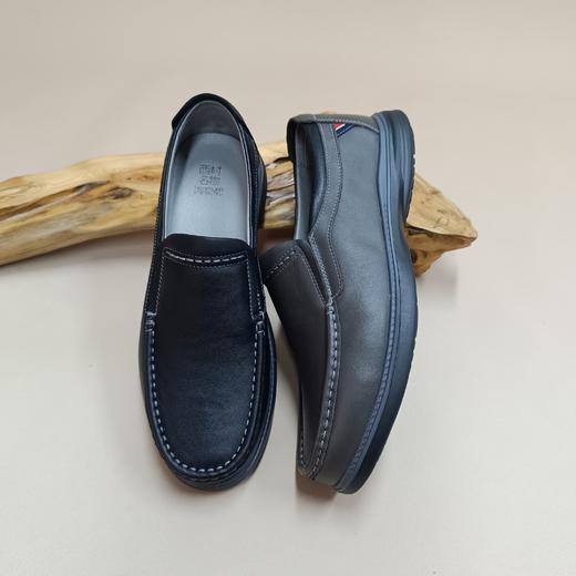 【七夕礼】西村名物2025年秋季新款【商务休闲]复古纯色轻便男士休闲鞋软底软面男鞋X14AW10778 商品图4