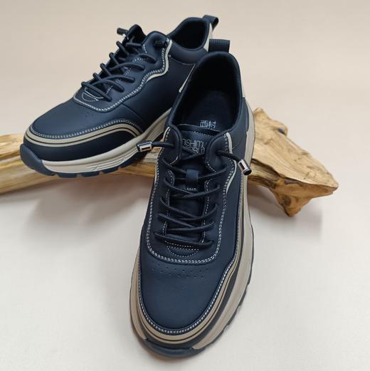 【七夕礼】西村名物2025年秋季新款【潮流板鞋]复古撞色轻便男士休闲鞋国潮圆头男鞋X15CW31171 商品图1