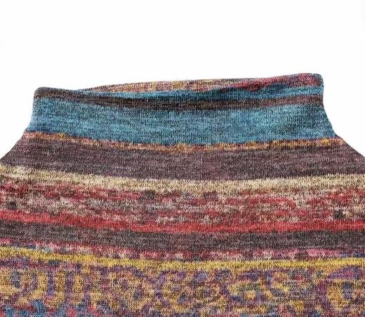 【孤品捡漏】G15复古花色薄绒打底衫-喜出 商品图1