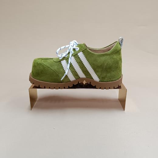 西村名物2025年秋季新款厚底防滑舒适透气系带运动鞋德训鞋面包鞋X25CM30611 商品图6