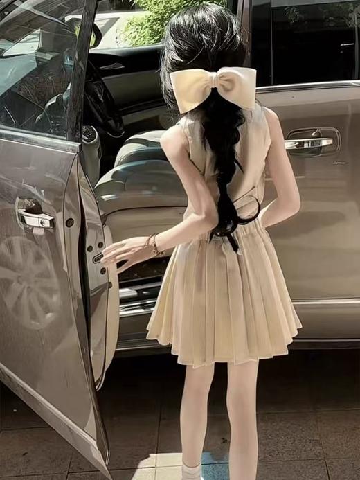 仅限11.11，不参与退【孤品捡漏】G18女童浅米卡棉麻感防走光裙裤-喜出 商品图2