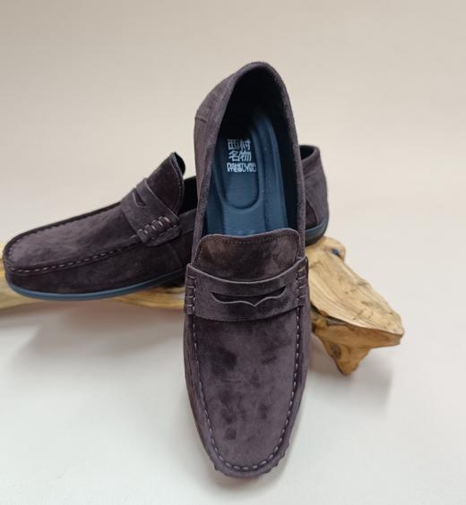 【七夕礼】西村名物2025年秋季新款复古轻便男士休闲鞋圆头豆豆男鞋X15CW31061 商品图2